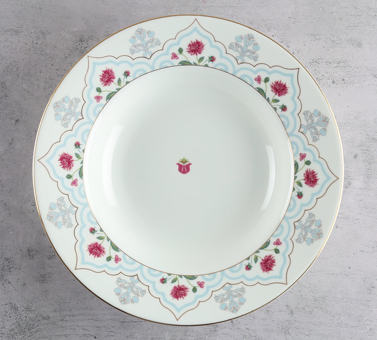 India Circus Petal Perfection Pasta Plate Set of 2