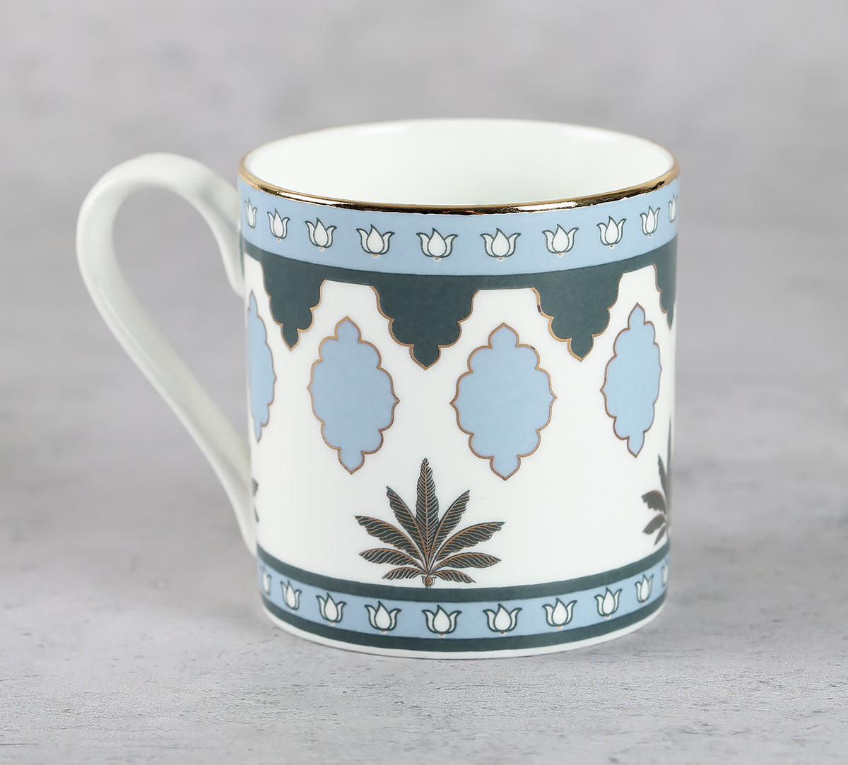 India Circus Gardenia Dreams Melon Coffee Mug Set of 6