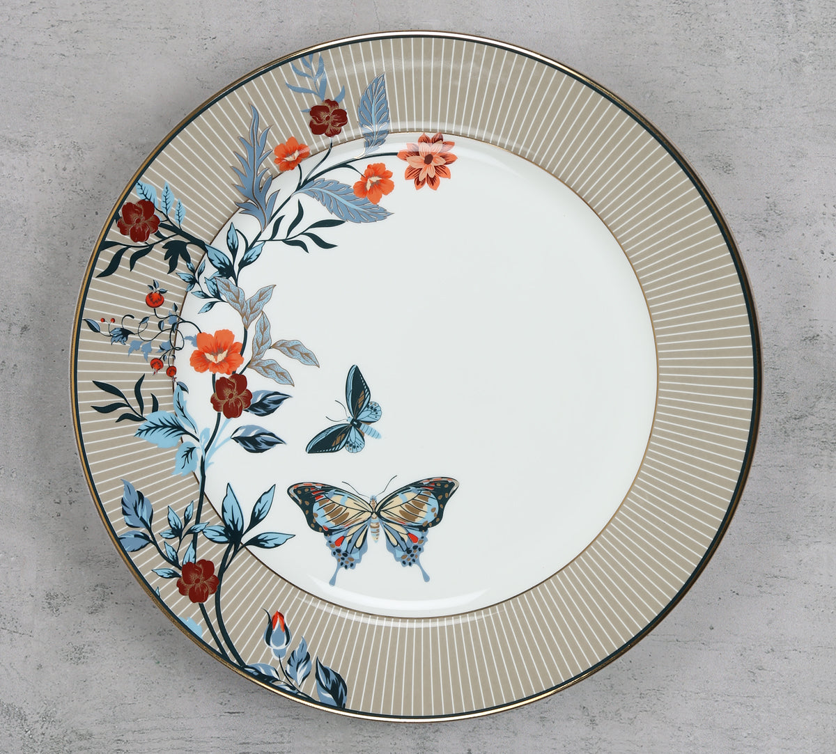India Circus Nature's Bloom Dinner Set (Pack of 20), For Family of 6