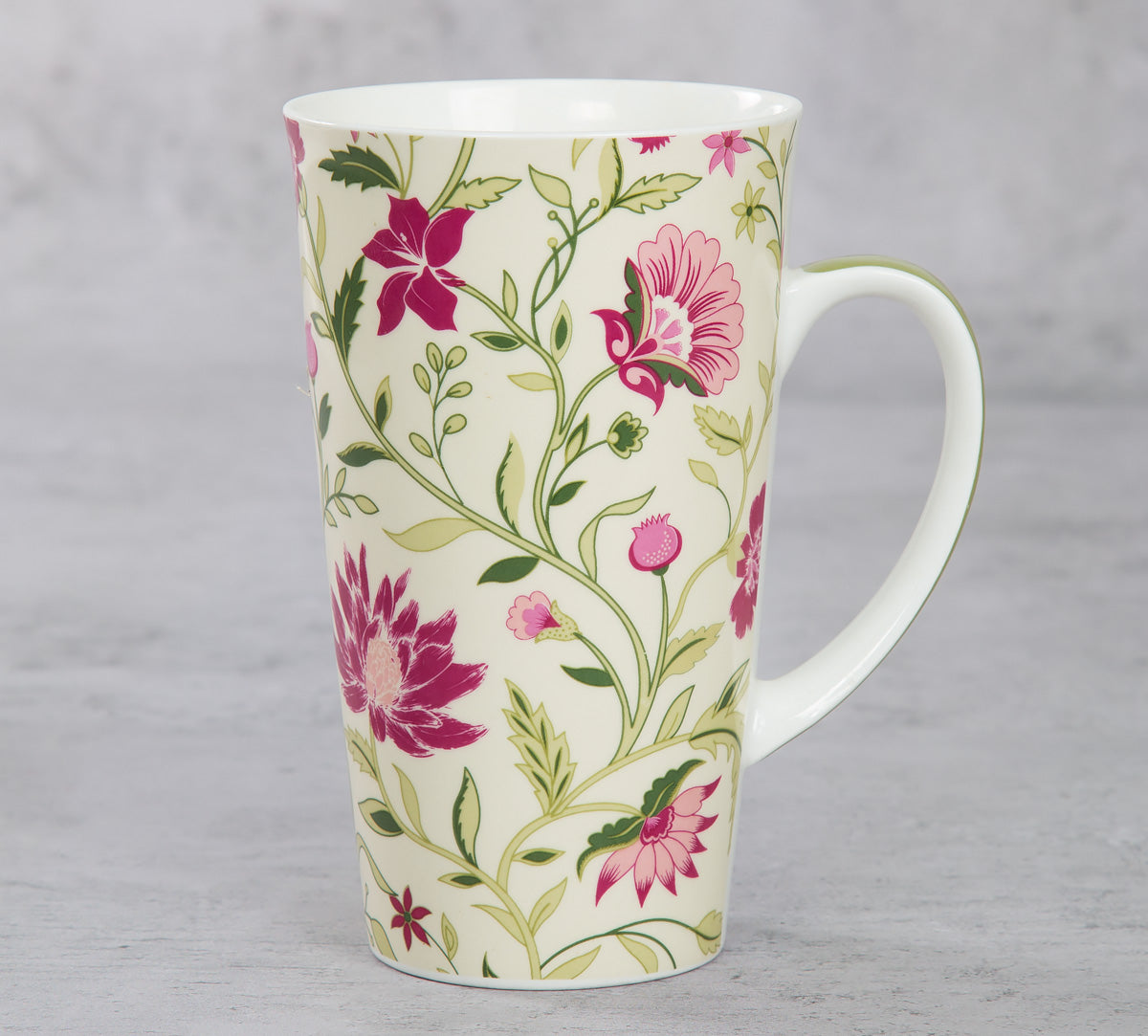India Circus Rose Mallow Moscheutos Tall Milk/Coffee Mugs 600ml Set of 2
