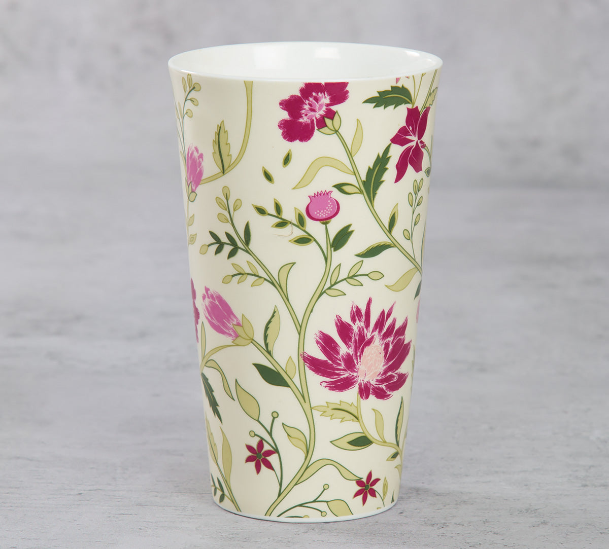 India Circus Rose Mallow Moscheutos Tall Milk/Coffee Mugs 600ml Set of 2