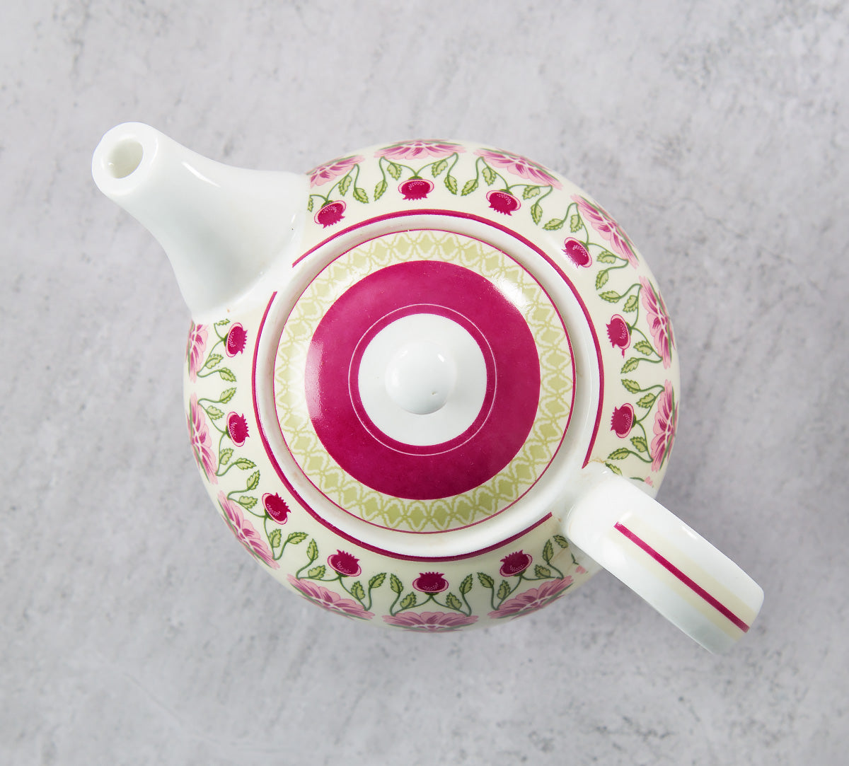 India Circus Rose Mallow Tea for One Set of 3 (1 Teapot, 1 Cup and 1 Saucer)