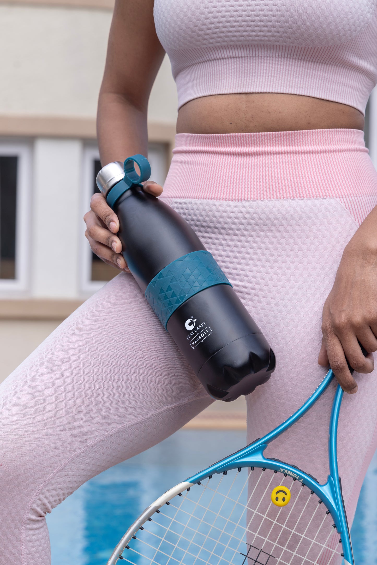 Vacbott Vacuum Bottle, Stark Easy Carry Double Walled 24 Hours Hot and Cold Water Bottle, 1000ml