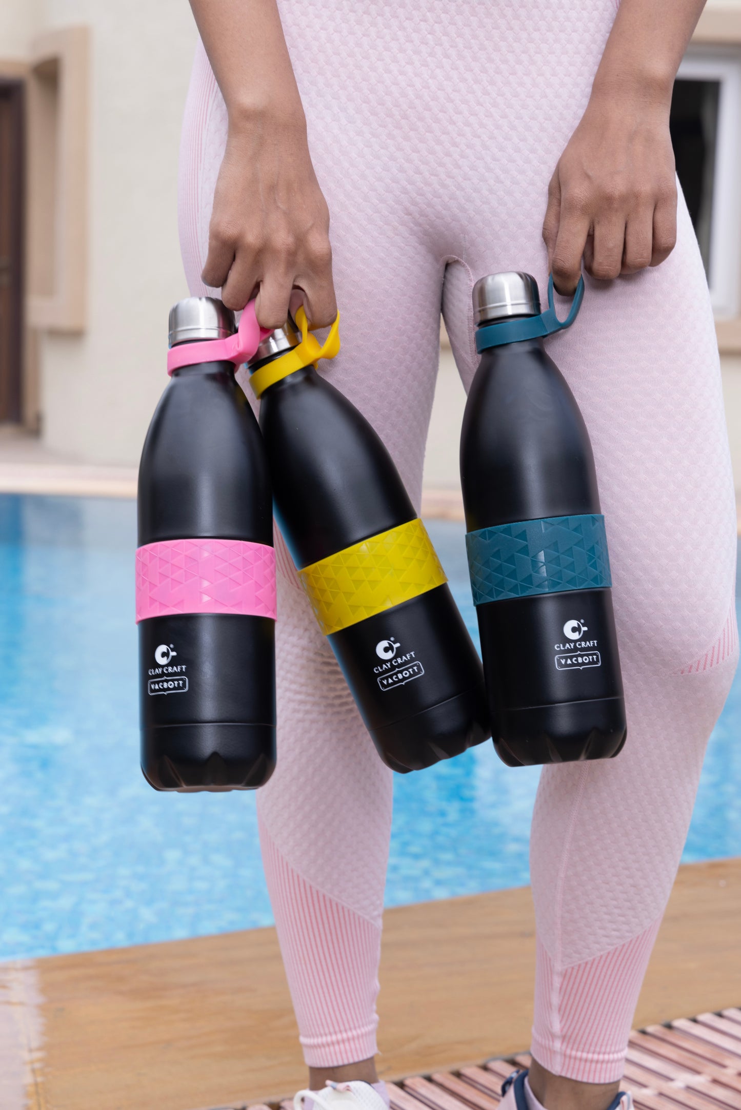 Vacbott Vacuum Bottle, Stark Easy Carry Double Walled 24 Hours Hot and Cold Water Bottle, 1000ml