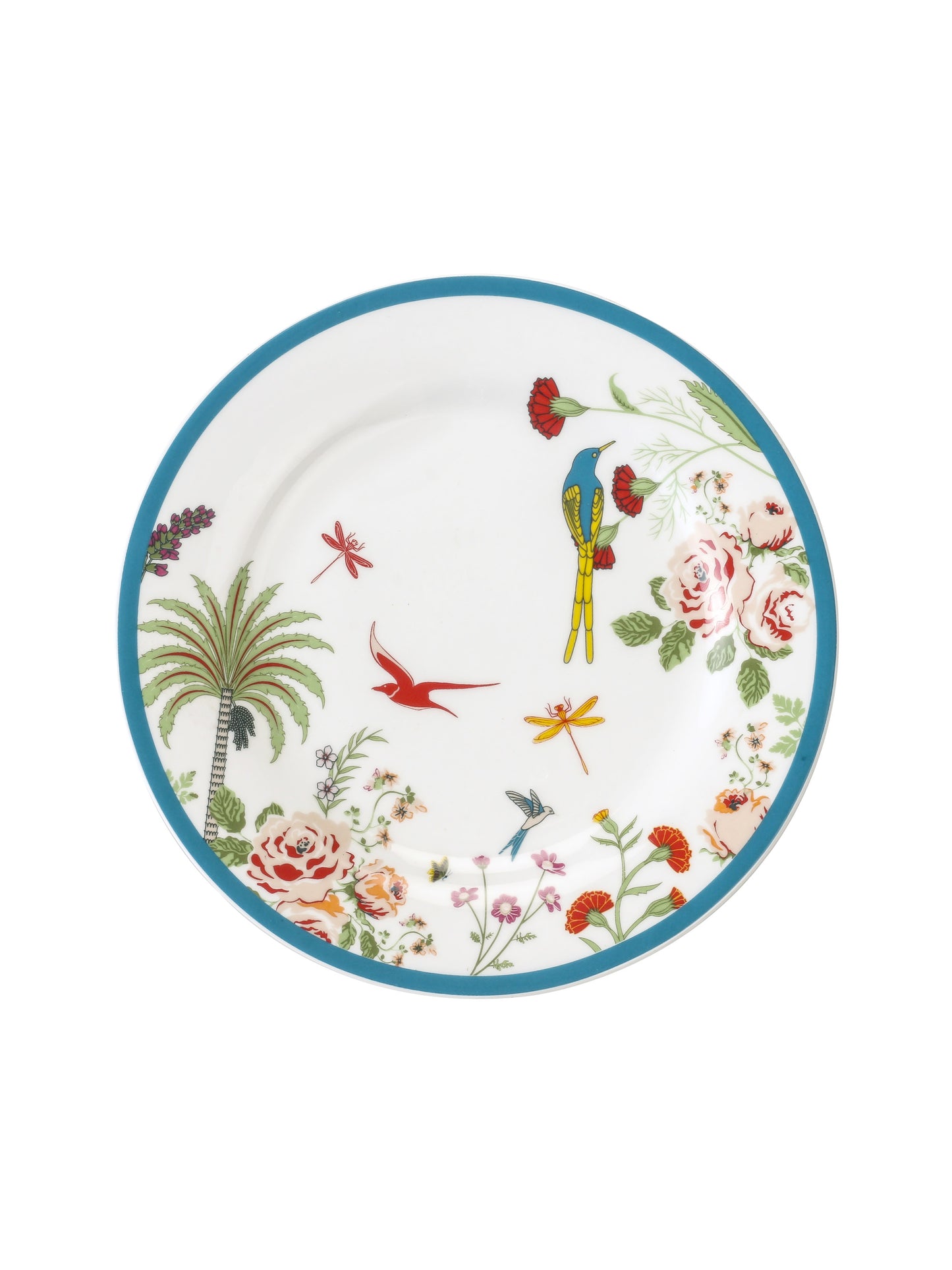India Circus Tropical Island Living Ceramic Side Plate, 7-inch