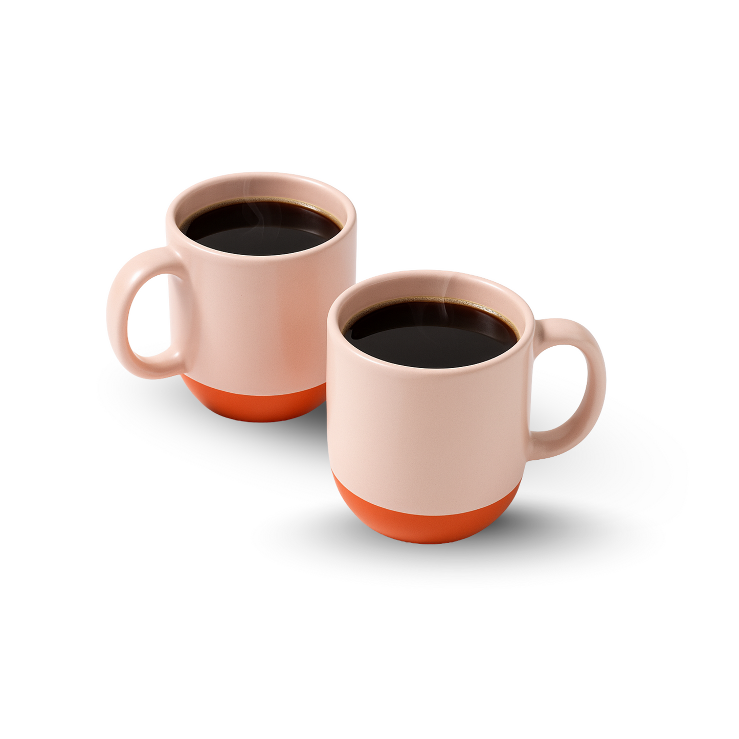 Paco Pebble Pacha Coffee/Milk Mug | Set of 2 (250ml Each, Pink, DT1)