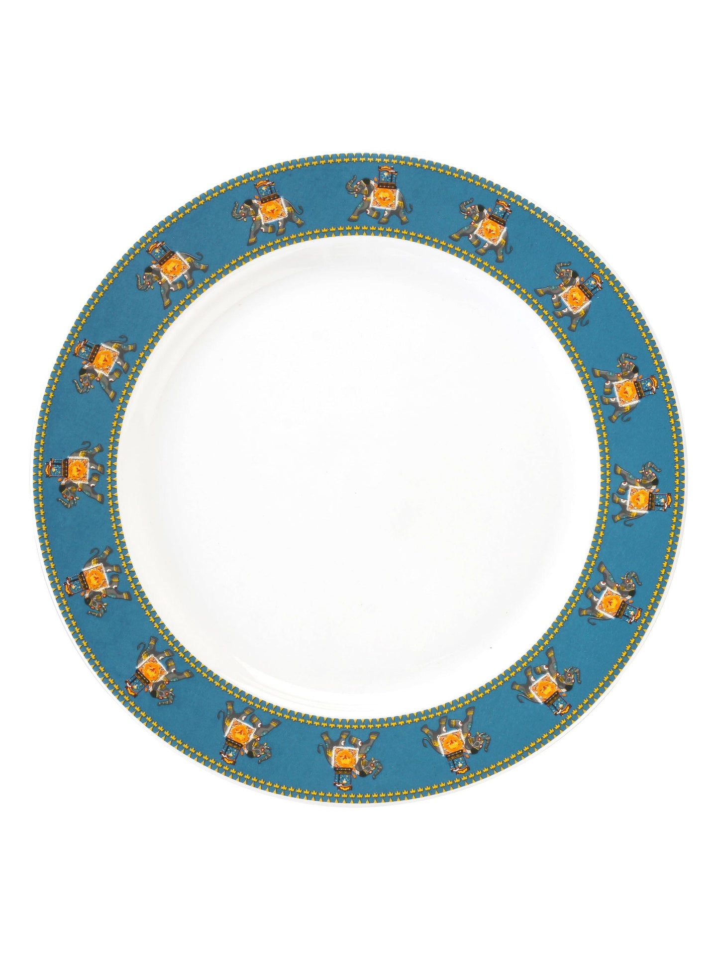 India Circus Swirling Safari Dinner Plate 10.5" 1 Pieces