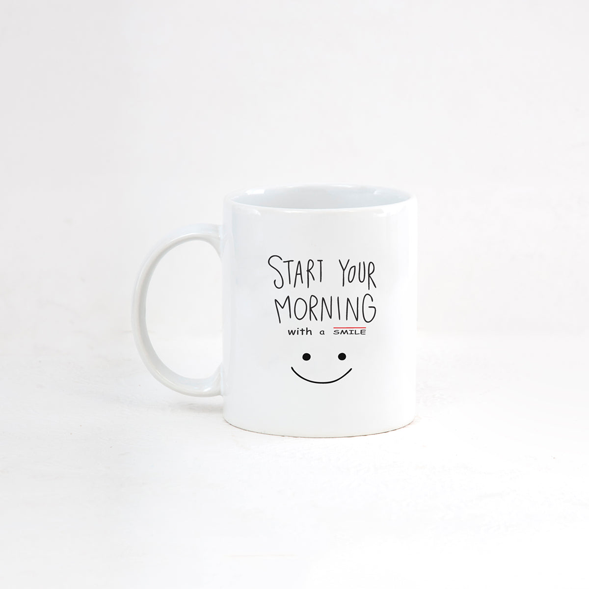 Swiss Coffee Mug, 1 piece, 300ml, A Smile