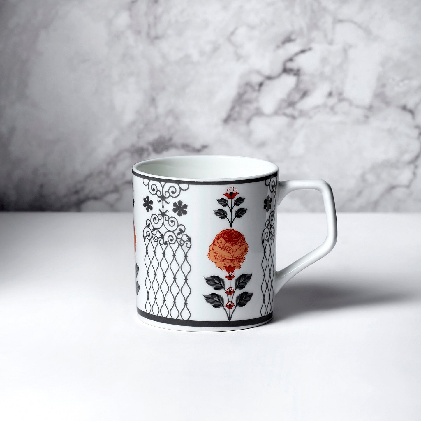 India Circus DIRECTOR Onyx elegance Coffee Mug Set of 6