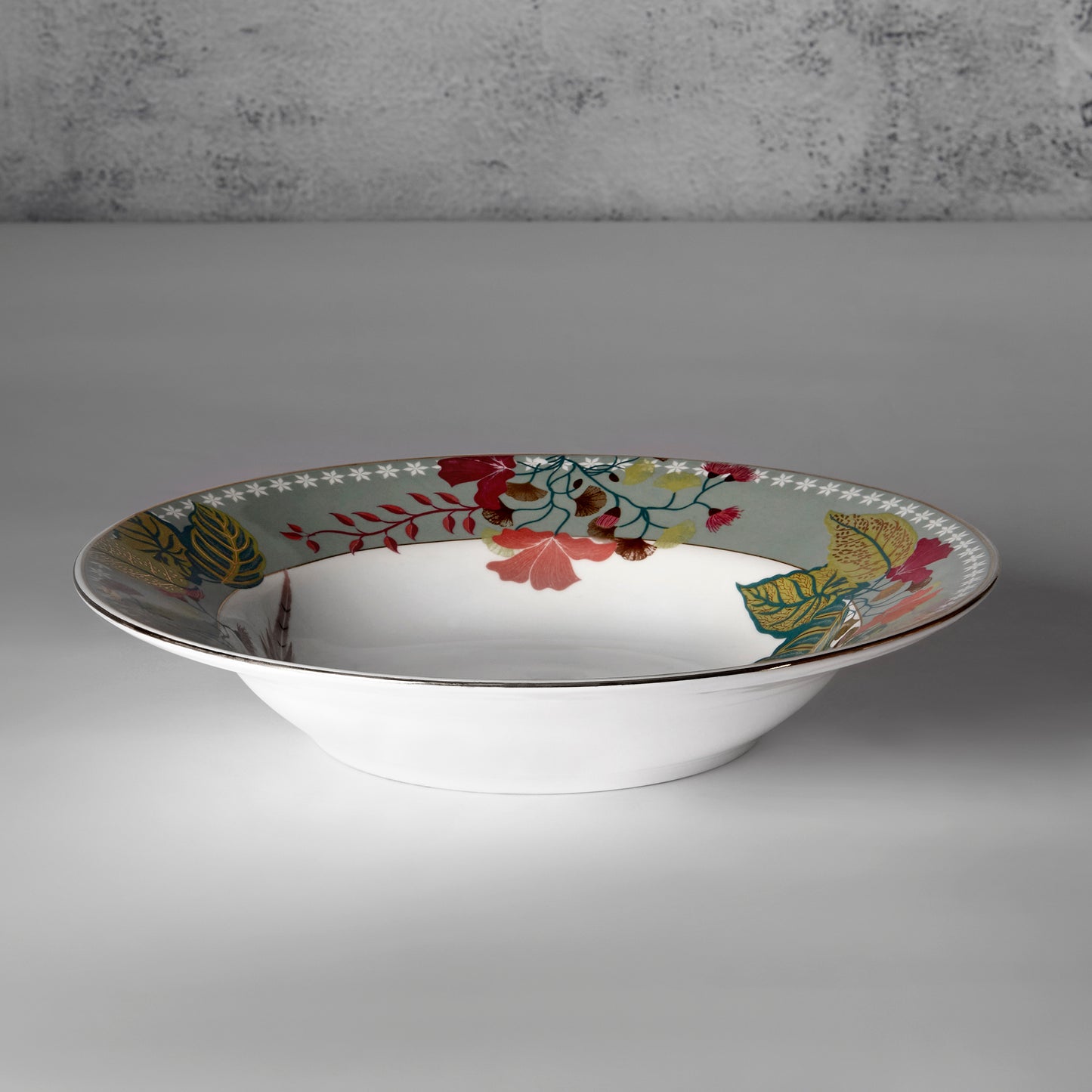 India Circus Grandeur Green Pasta Plate Set of 2