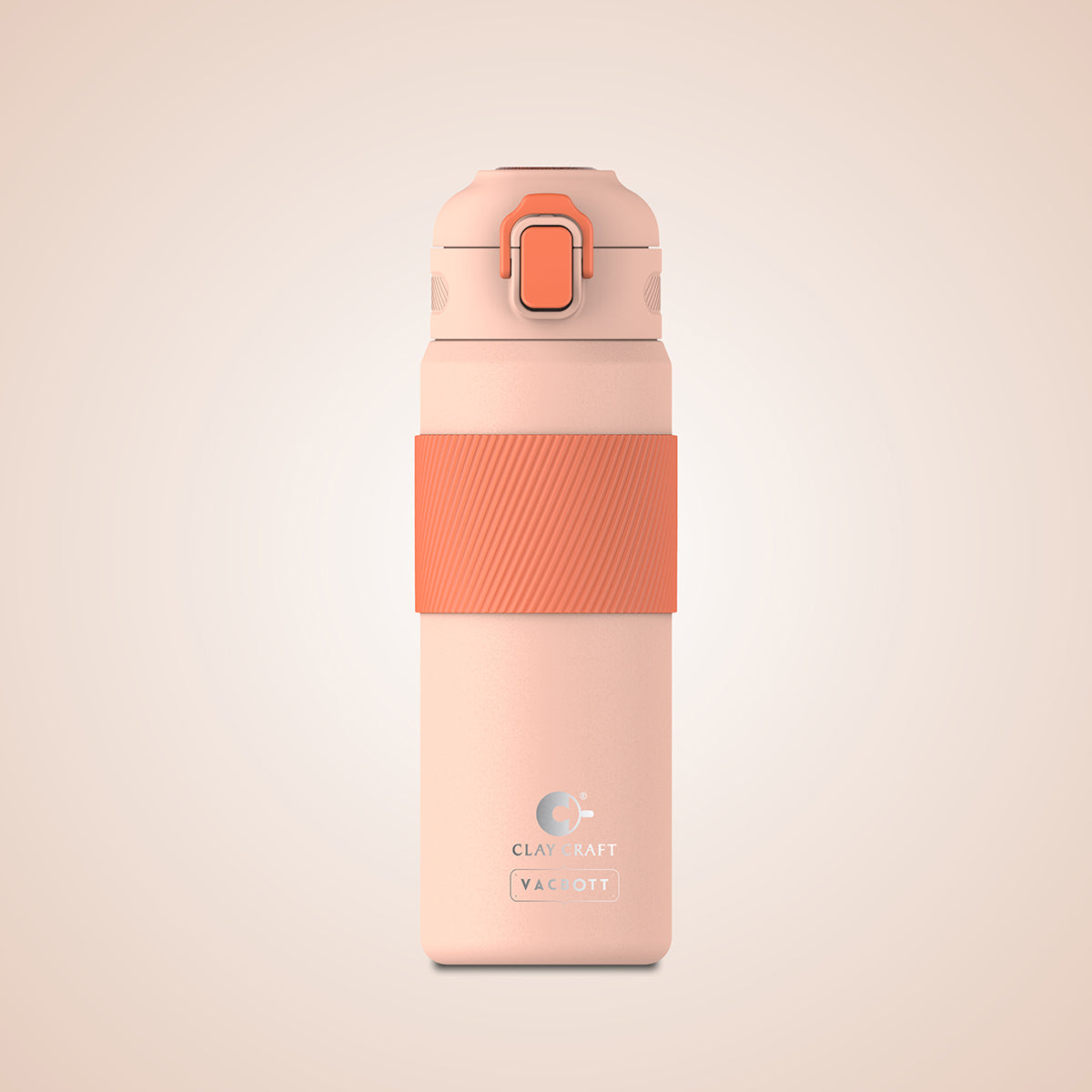 Vacbott Amber Vacuum Insulated Double Walled Water Bottle 18 Hrs Hot & 24 Hrs Cold Stainless Steel Flask, BIS Certified, 700ml
