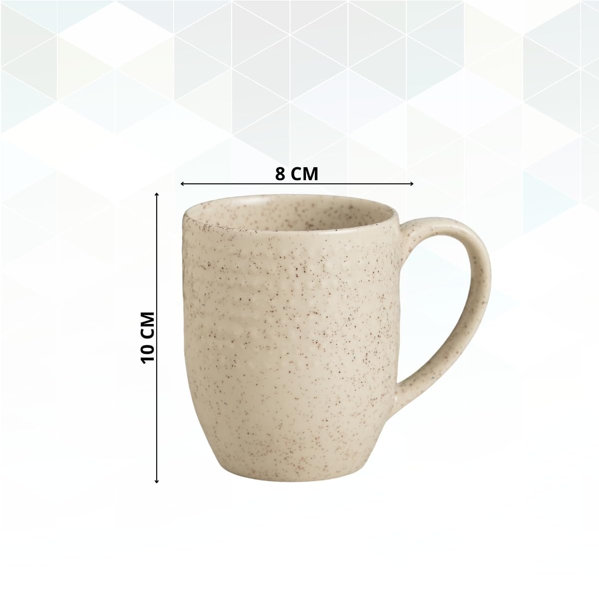 Apex Pebble Elegant Beige Coffee/ Milk Mug, 1 Piece, 360 ml