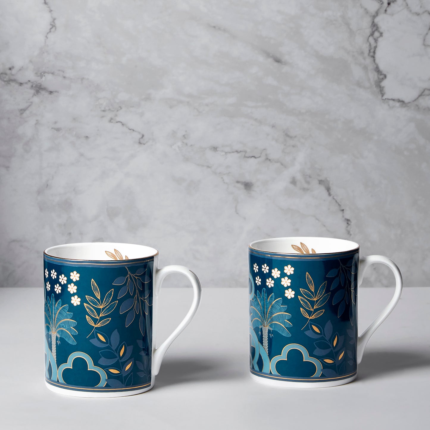 India Circus Oceanic Opulence Swing Milk Mug Set of 2