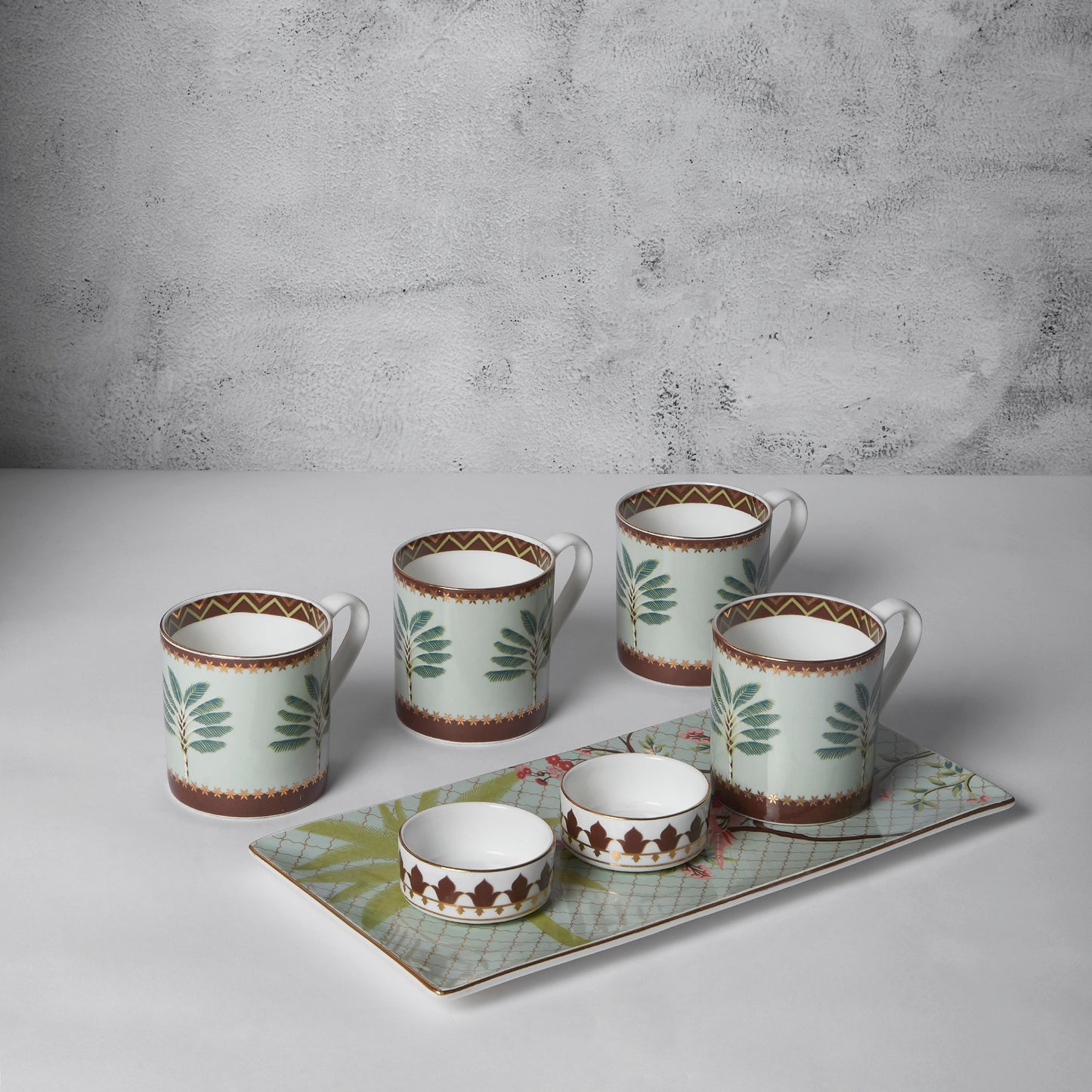 India Circus Grandeur Green Tea & Coffee Snack Set of 7
