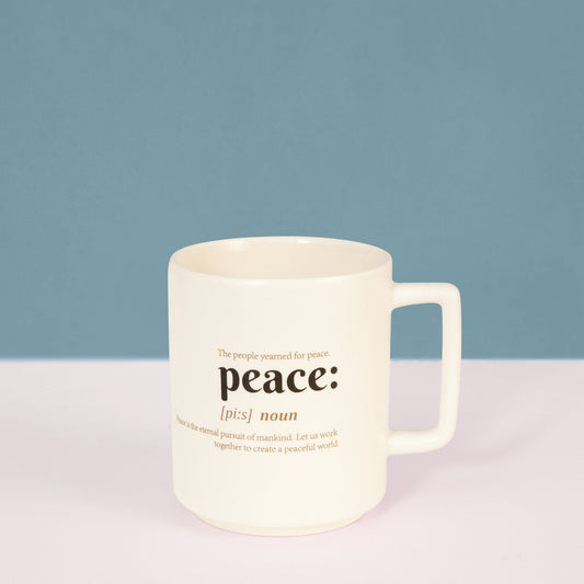 Cleo Peace Definition Pebble Milk Mug - 1 Pc - 400 ml (Cleo C02)