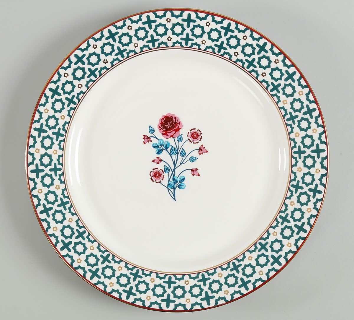 India Circus Marine Opulence Dinner Set - 20 Pieces, For Family of 6
