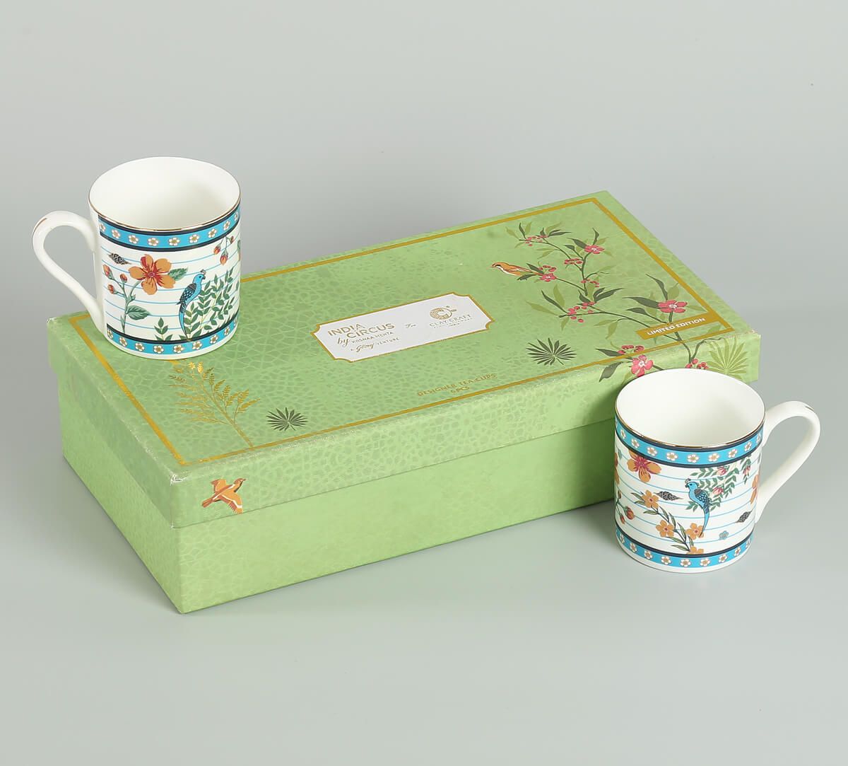 India Circus Verdant Chef d'oeuvre Coffee & Tea Mug Set of 6