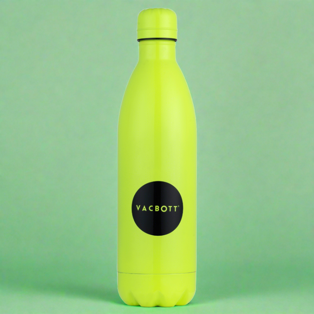 Vacbott Vaccum Bottle, Stark Neon Double Walled 24 Hours Hot and Cold Water Bottle, BIS Certified, 500ml/1000 ml