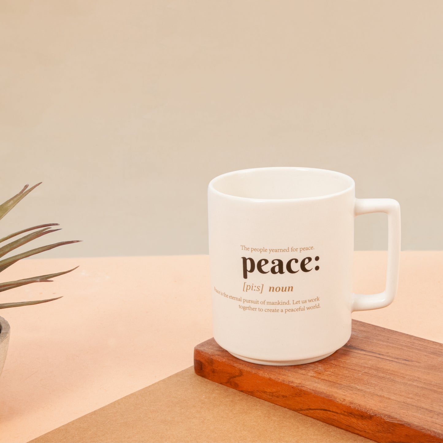 Cleo Peace Definition Pebble Milk Mug - 1 Pc - 400 ml (Cleo C02)