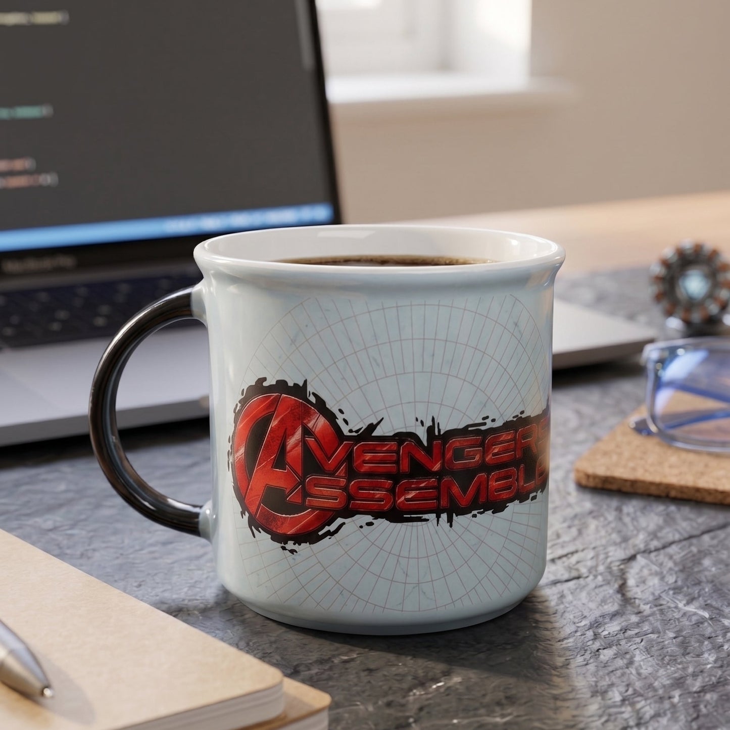 Marvel Avengers Captain America Pebble Ceramic Coffee & Milk Mug, 400ml