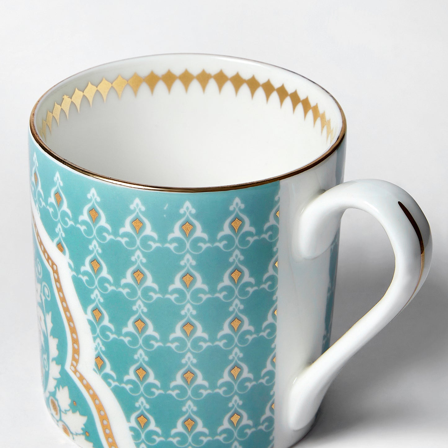 India Circus Regal Romance Melon Coffee Mug Set of 6