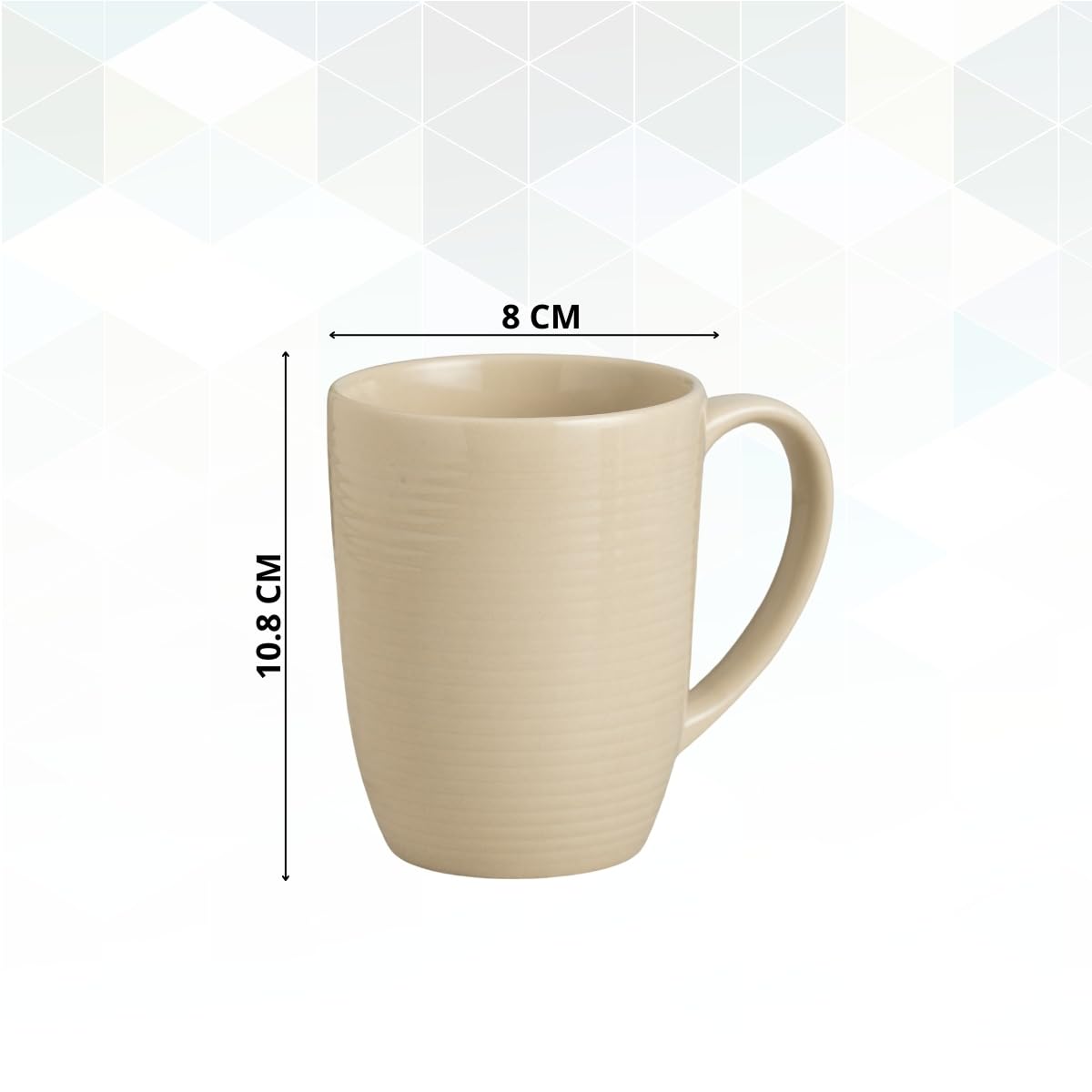 Horizon Pebble IVORY Coffee/ Milk Mug, 1 Piece, 360 ml
