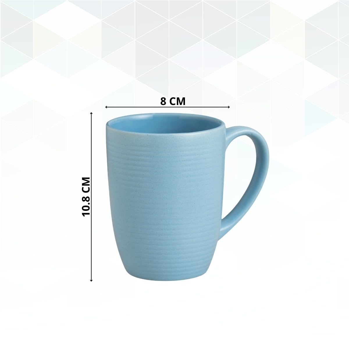 Horizon Pebble Light Blue Coffee/ Milk Mug, 1 Piece, 360 ml