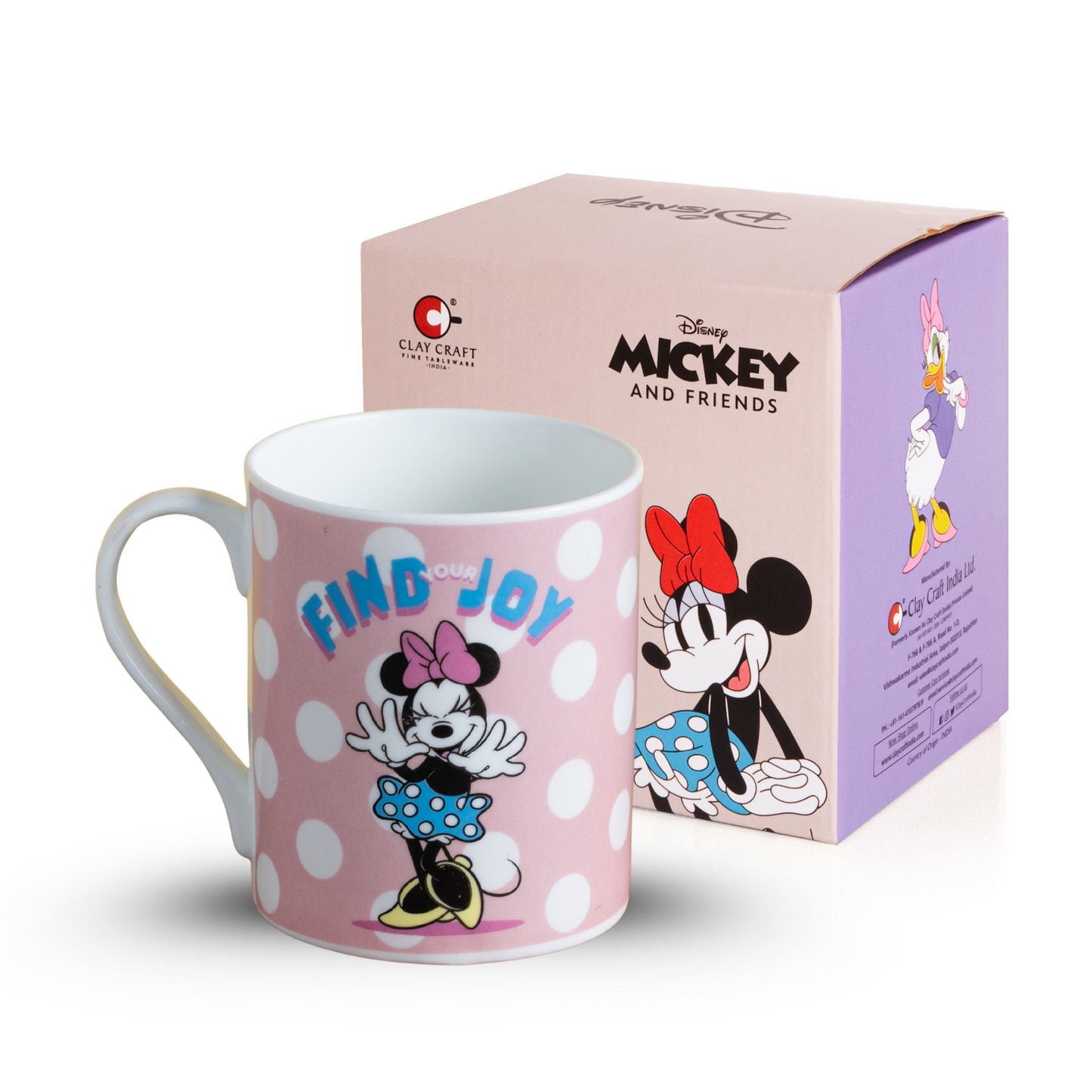 Disney Minnie Mouse Cartoon Print Coffee & Milk Mug 1 Piece (360ml)