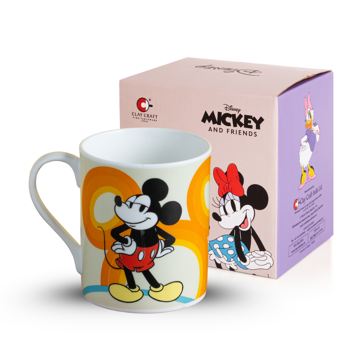 Disney Mickey Mouse Cartoon Print Coffee & Milk Mug 1 Piece (360ml)