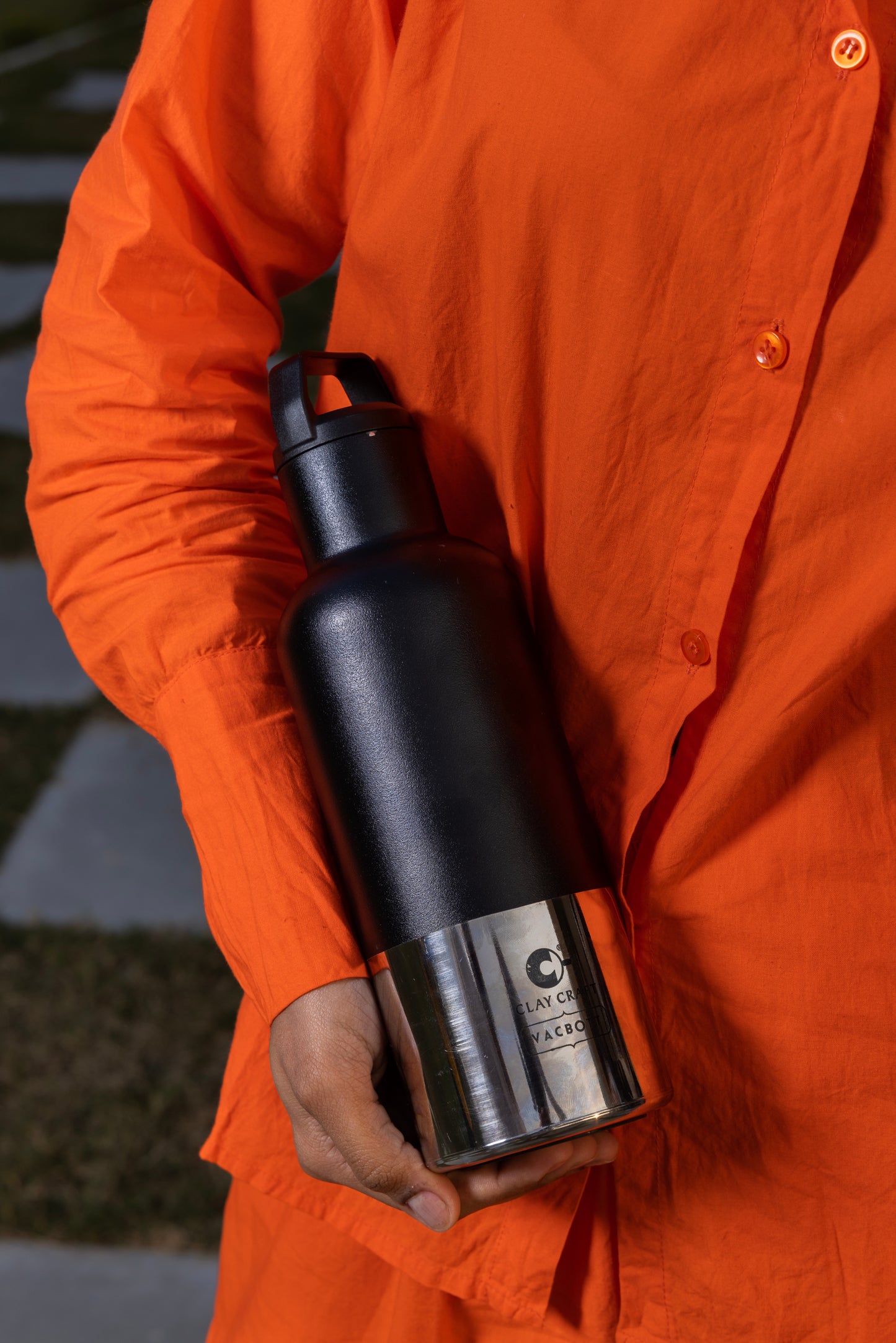 Vacbott Vacuum Bottle, Trekko Electro Double Walled 24 Hours Hot and Cold Water Bottle, 700/900ml