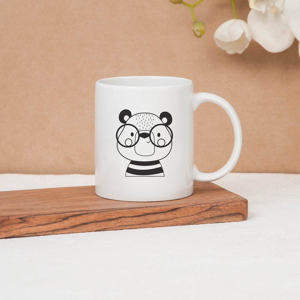 Swiss Coffee Mug, 1 piece, 300ml, Cute Panda