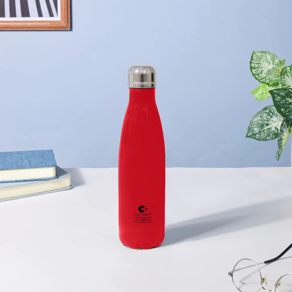 Vacbott Vaccum Bottle, 500ml Stark Double Walled 24 Hours Hot and Cold Water Bottle, BIS Certified, 500 ml