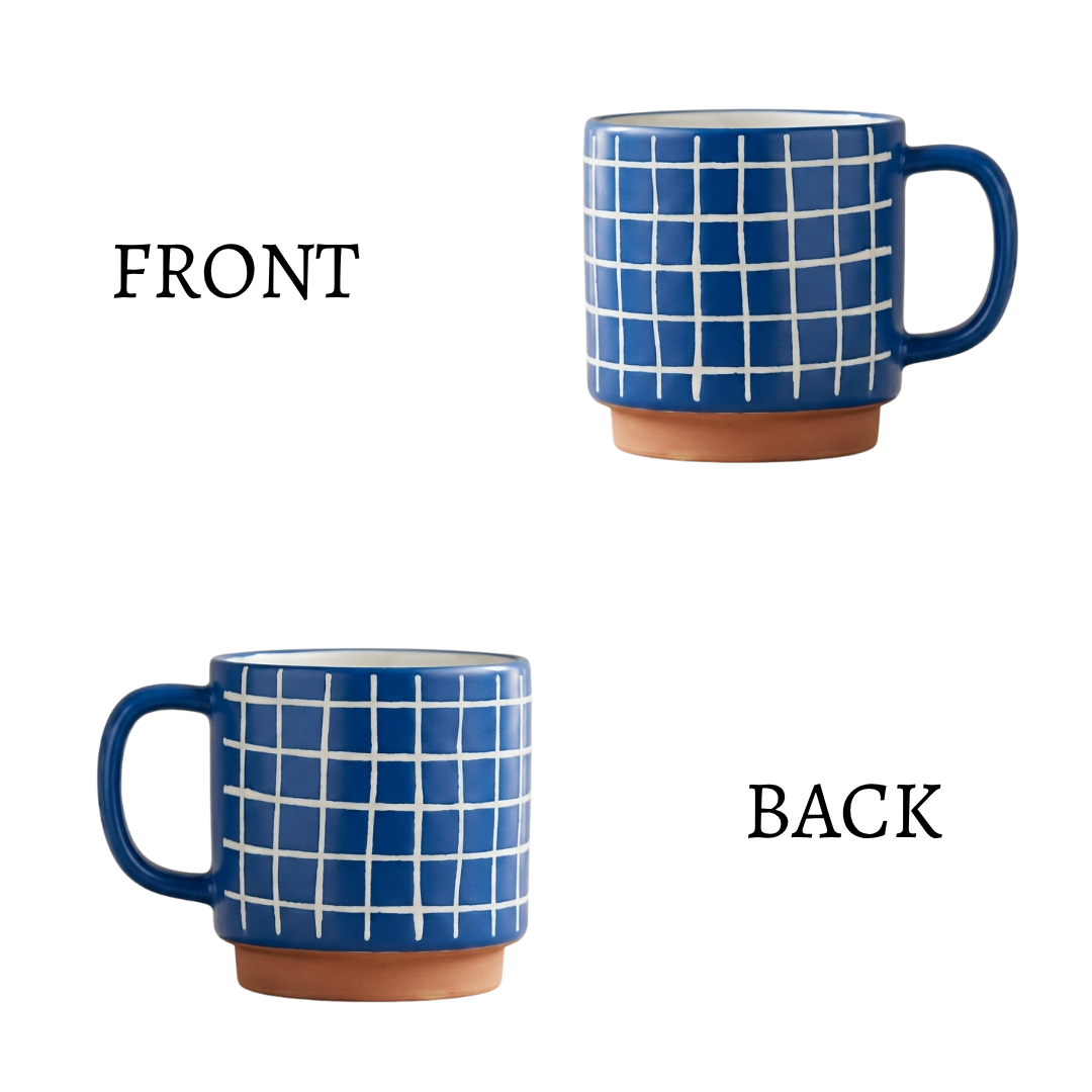 Clay Craft Tango Pebble Ceramic Printed Coffee & Milk Mug, 390 ml