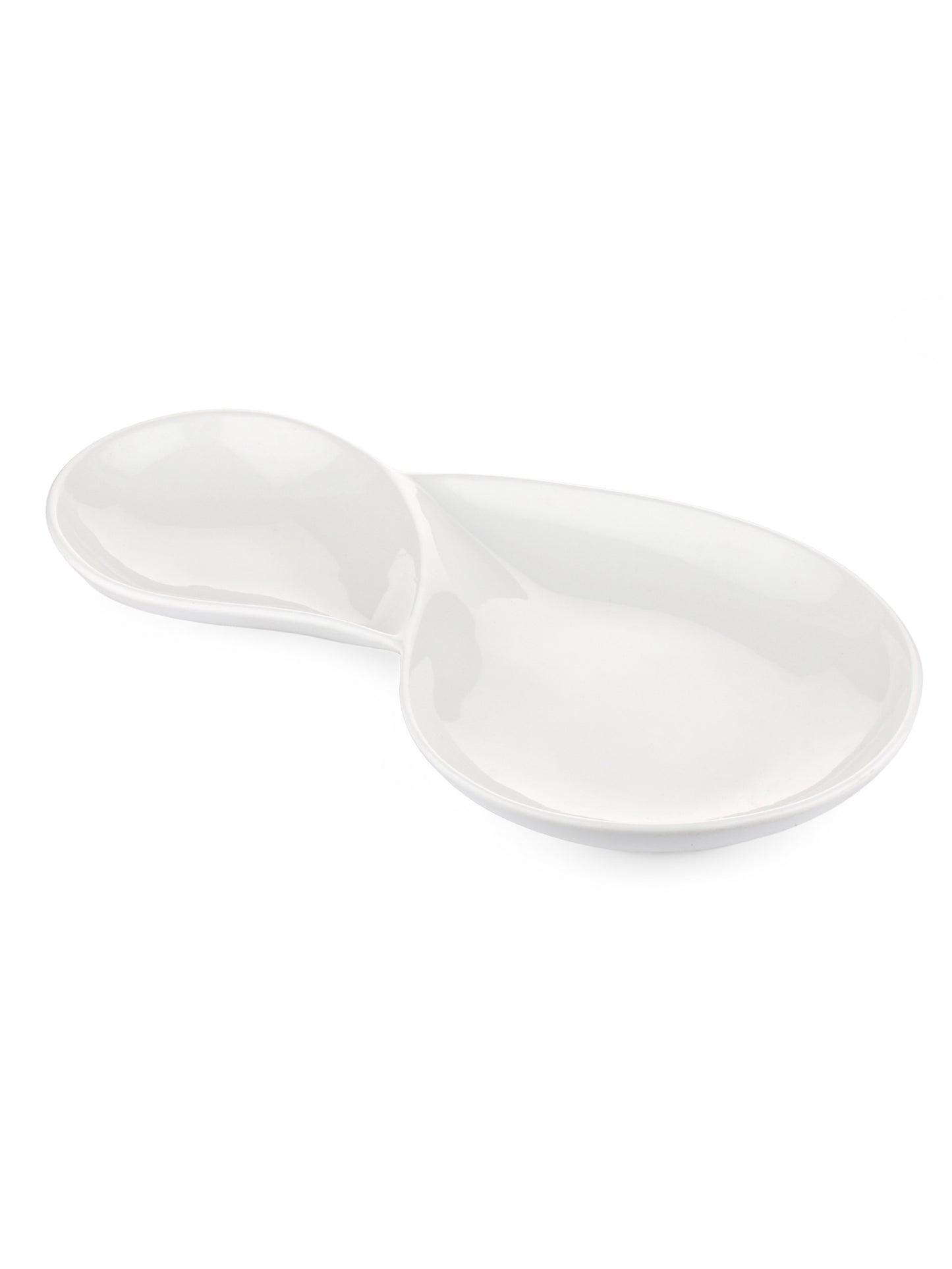 Clay Craft Basic Platter Capsule 1 Piece Plain White