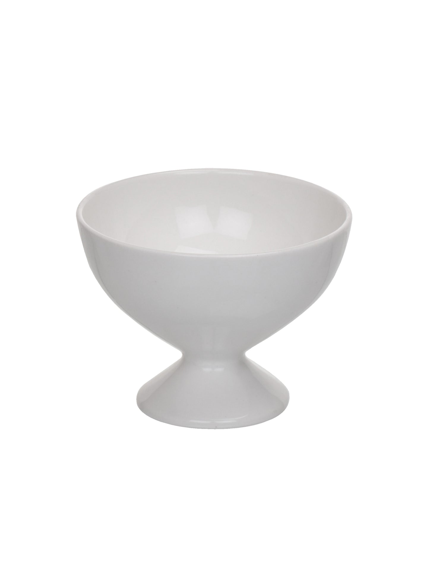 Clay Craft Plain White Solid Ice Cream Bowls Set of 4 - 150 ml each