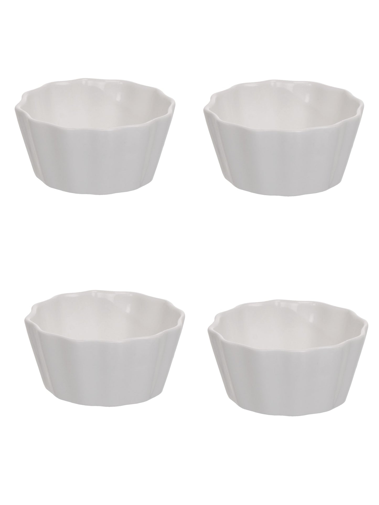 Clay Craft Jelly Shaped Condiment/Dipping Bowls Set of 4 - 50 ml each