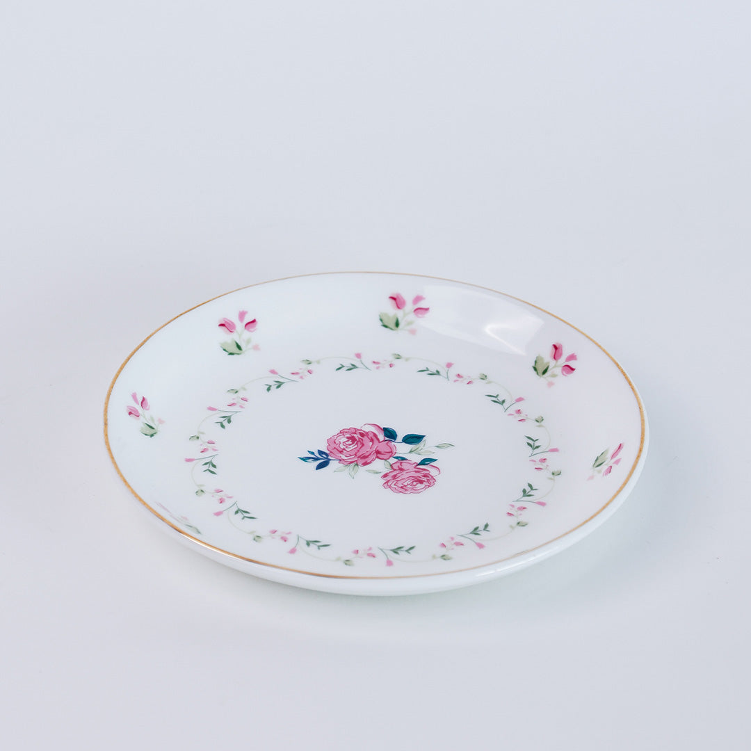 Magique by The Wishing Chair x Clay Craft, Portrait of a Rose Urmi Plates 5.5", Set of 4 (T01)