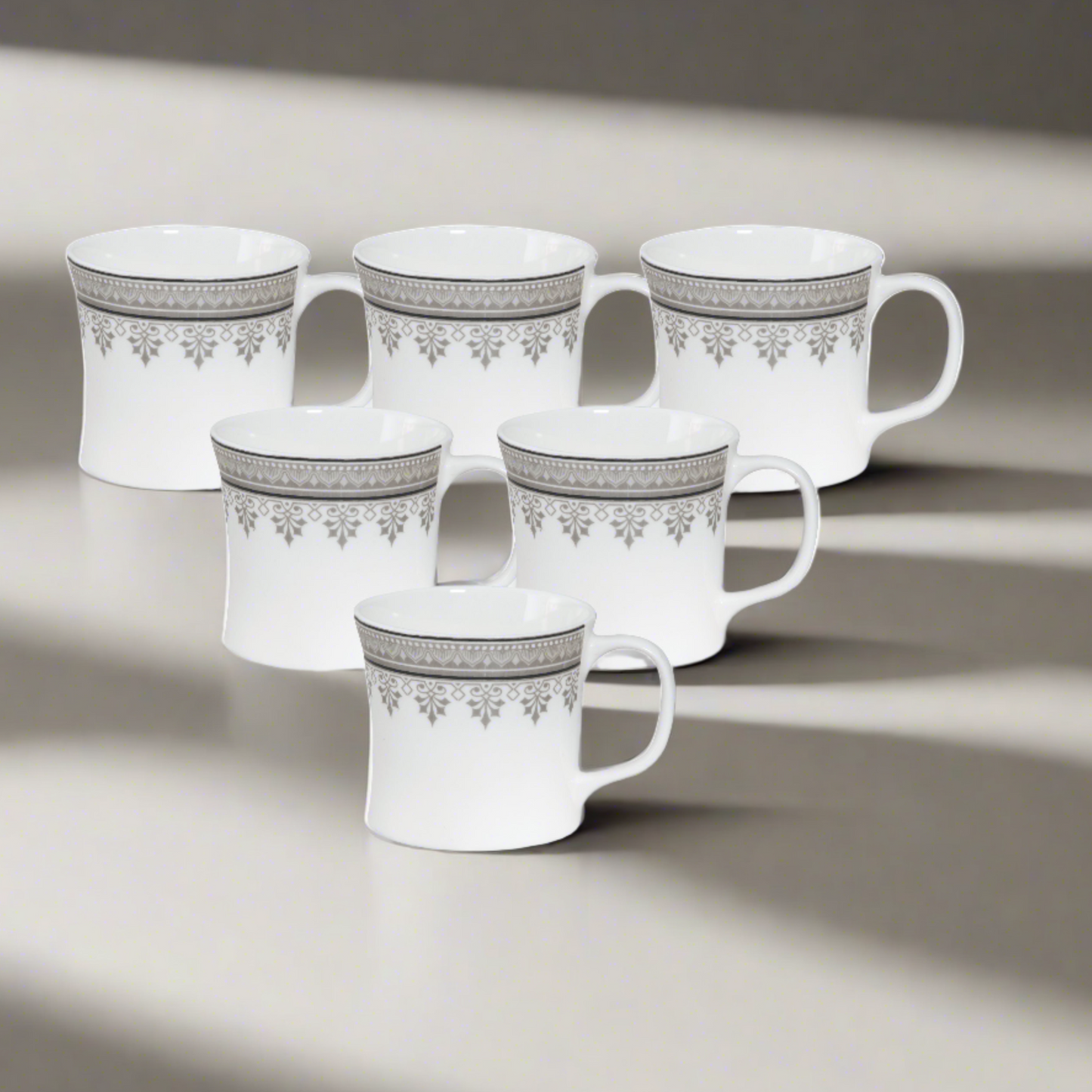 Liza Super Coffee & Tea Mugs, 140ml, Set of 6 (S369)