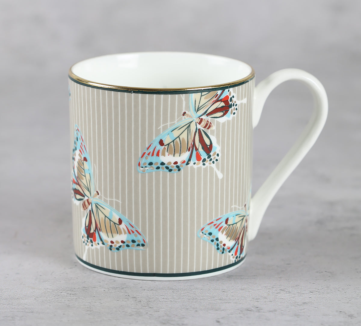 India Circus Nature's Bloom Melon Coffee Mug Set of 6