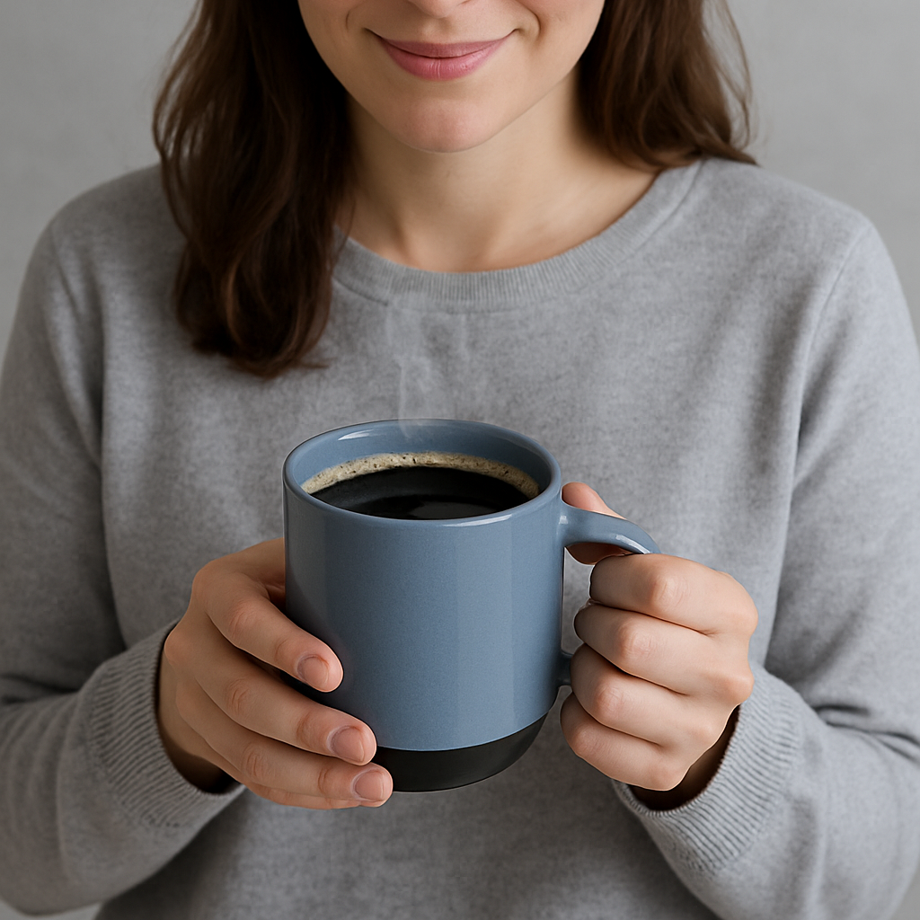 Paco Pebble Pacha Coffee/Milk Mug | Set of 2 (250ml Each, Grey, DT3)