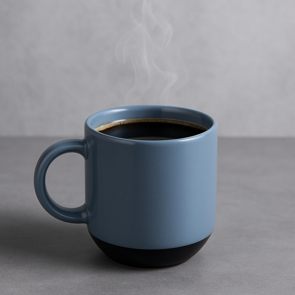 Paco Pebble Pacha Coffee/Milk Mug | Set of 2 (250ml Each, Grey, DT3)