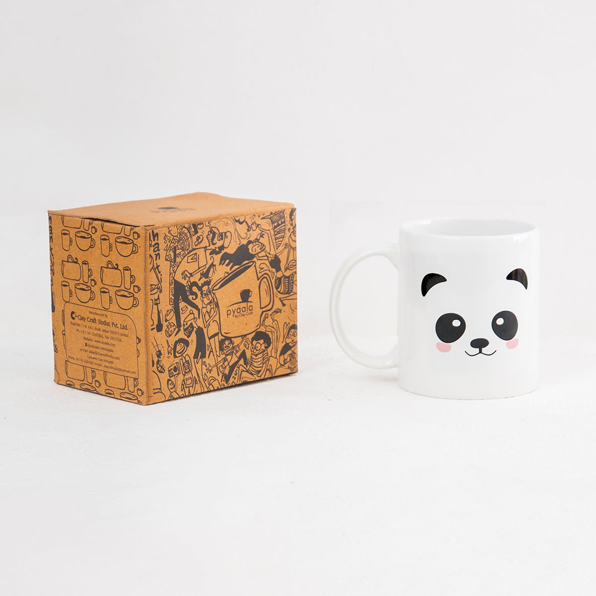 Swiss Coffee Mug, 1 piece, 300ml, Cute Panda