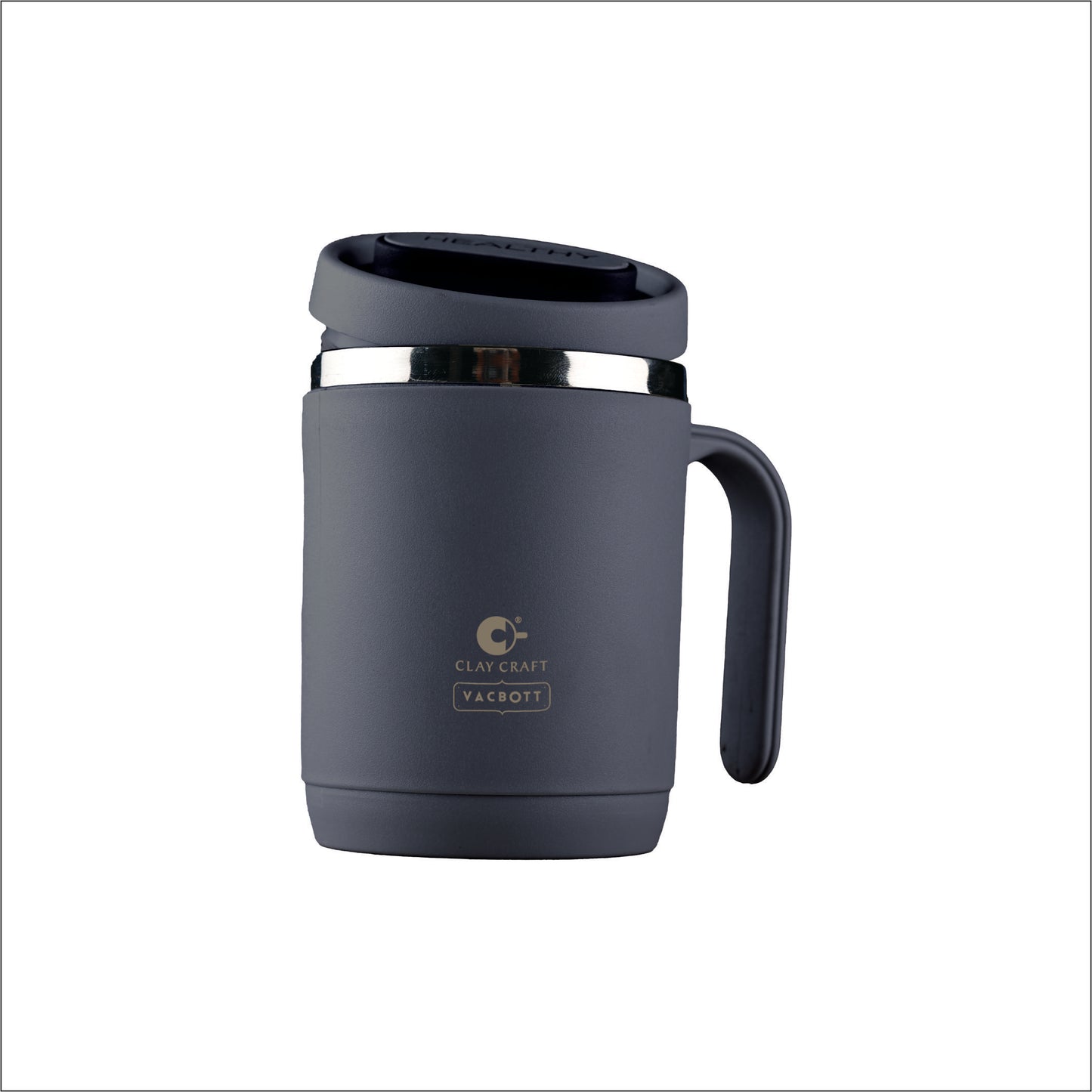 Vacbott Dyona Mug 400ml – Double Walled | 24-Hour Hot & Cold | Leak-Proof Travel Mug