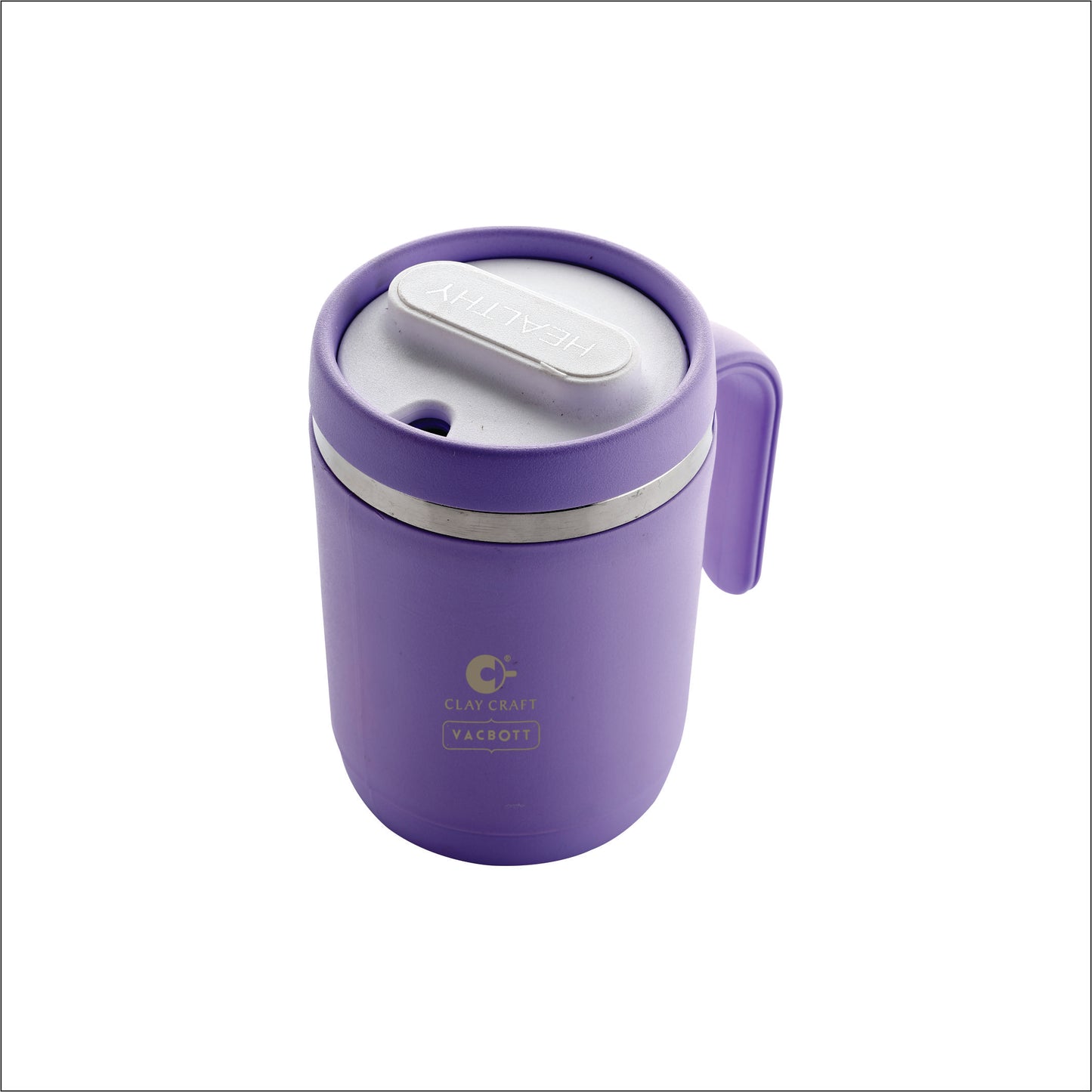 Vacbott Dyona Mug 400ml – Double Walled | 24-Hour Hot & Cold | Leak-Proof Travel Mug
