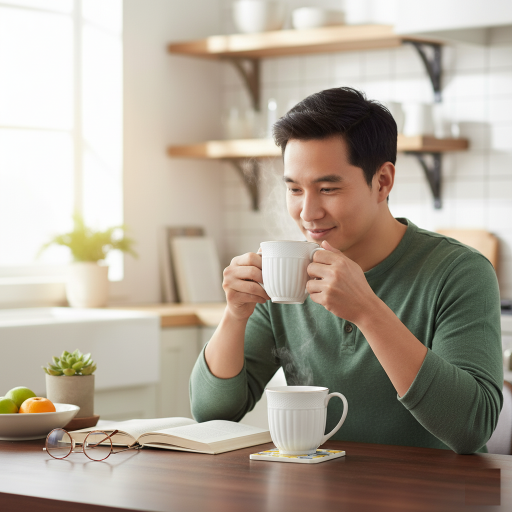 Clay Craft Esha Impression 1101 Goldline Coffee & Tea Mugs Set of 6