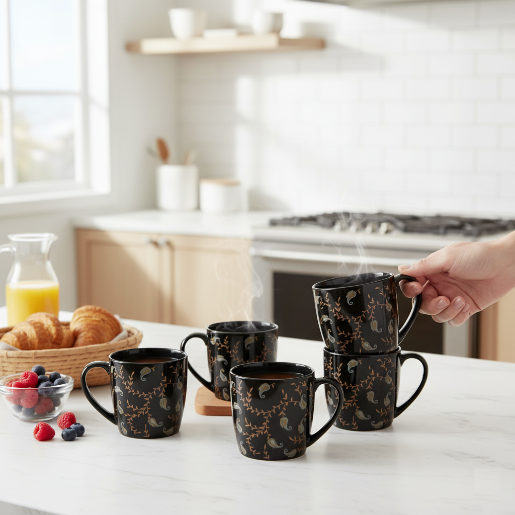 Clay Craft Alton Casper Coffee & Tea Mugs Set of 6 (C401)