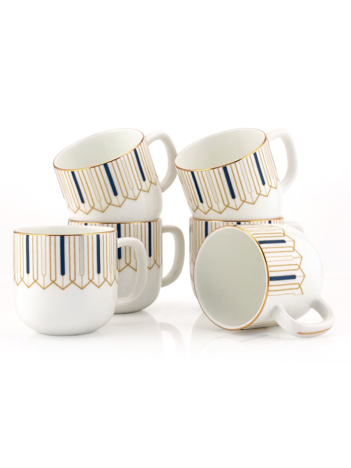 JCPL Ella Luminous Coffee & Tea Mug Set of 6 (LM501)