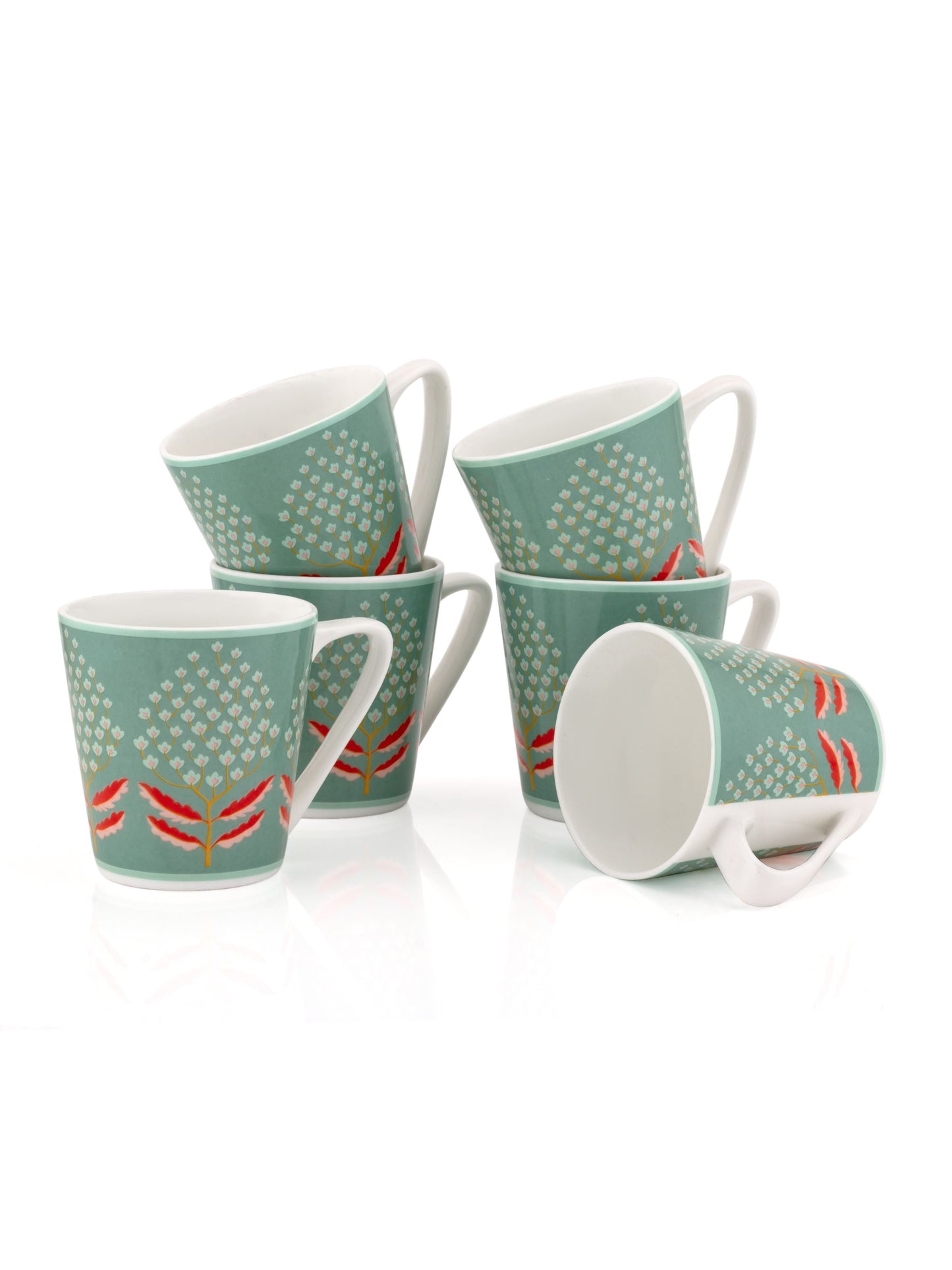 Rock Hilton Coffee & Tea Mugs, Set of 6, 150ml (311)
