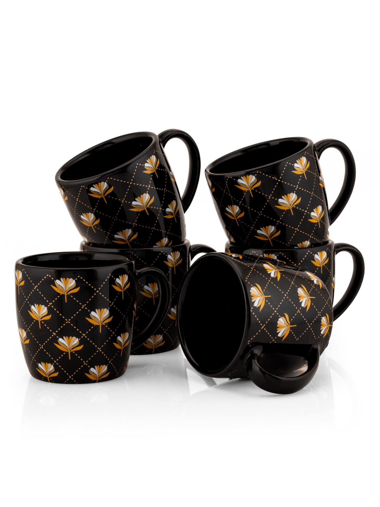 Alton Pebble Coffee & Tea Mugs, 200ml, Set of 6 (B301)