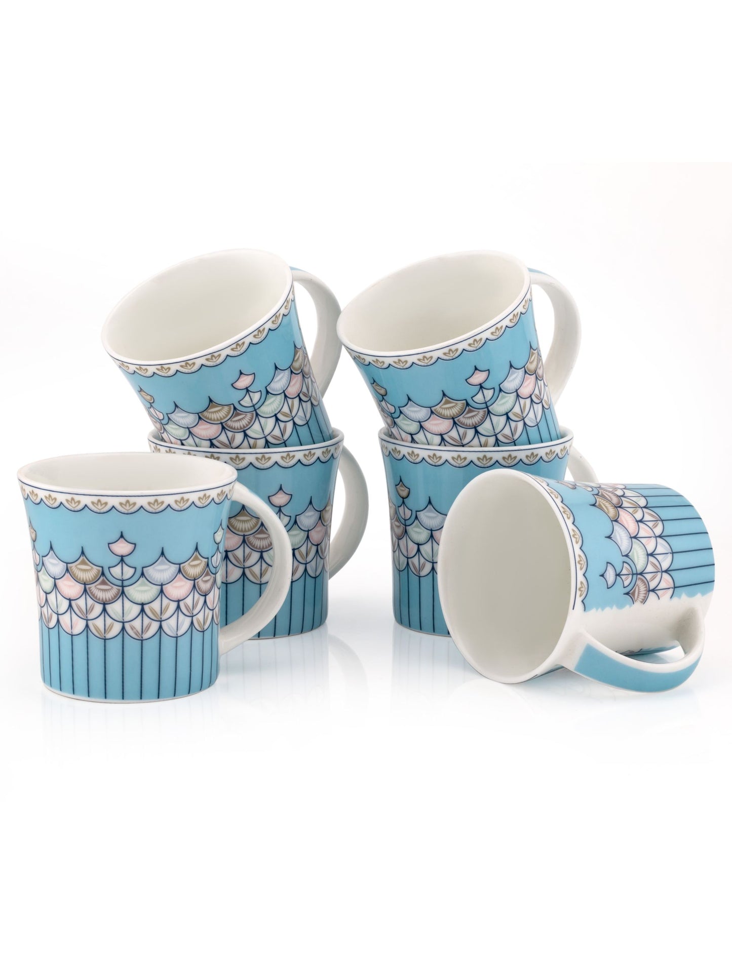 Jackson Hilton Coffee & Tea Mugs, 160ml, Set of 6 (347)